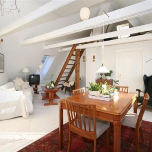 Stor stue med højt til loftet